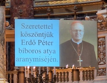Meszlényisek Erdő Péter aranymiséjén